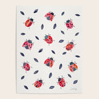 Lucky Ladybugs & Black Leaves Poster Gallery Image 4