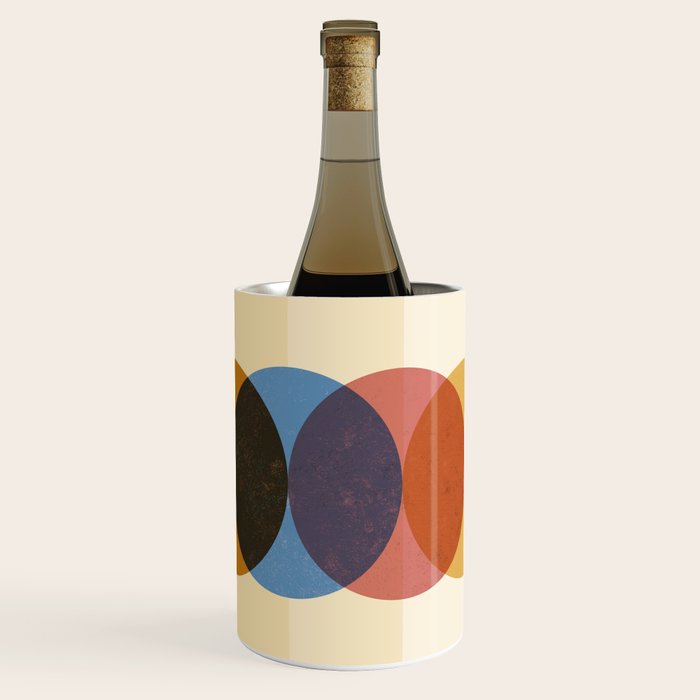 Abstraction_SUNRISE_SUNSET_CIRCLE_RISING_COLORFUL_POP_ART_0425A Wine Chiller Gallery Image 1