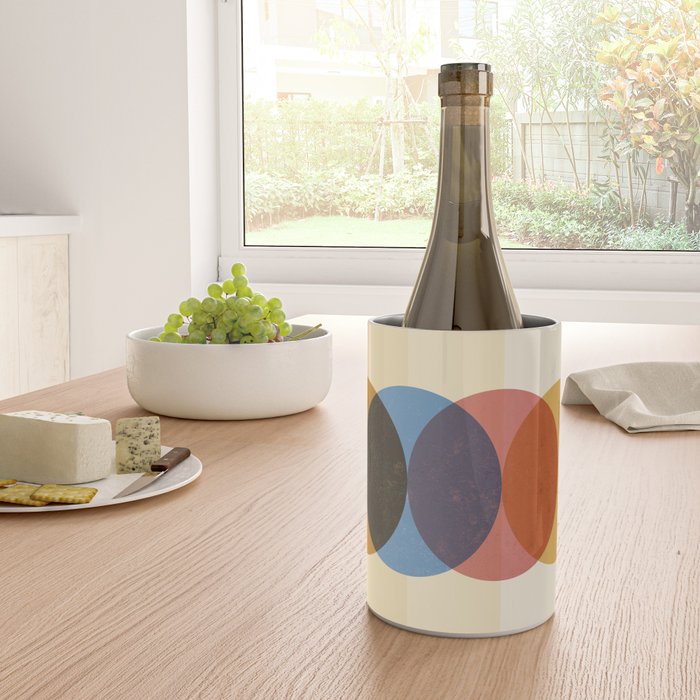 Abstraction_SUNRISE_SUNSET_CIRCLE_RISING_COLORFUL_POP_ART_0425A Wine Chiller Gallery Image 4