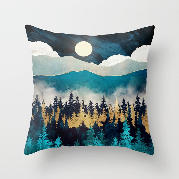 Evening Mist Throw Pillow Gallery Image 6