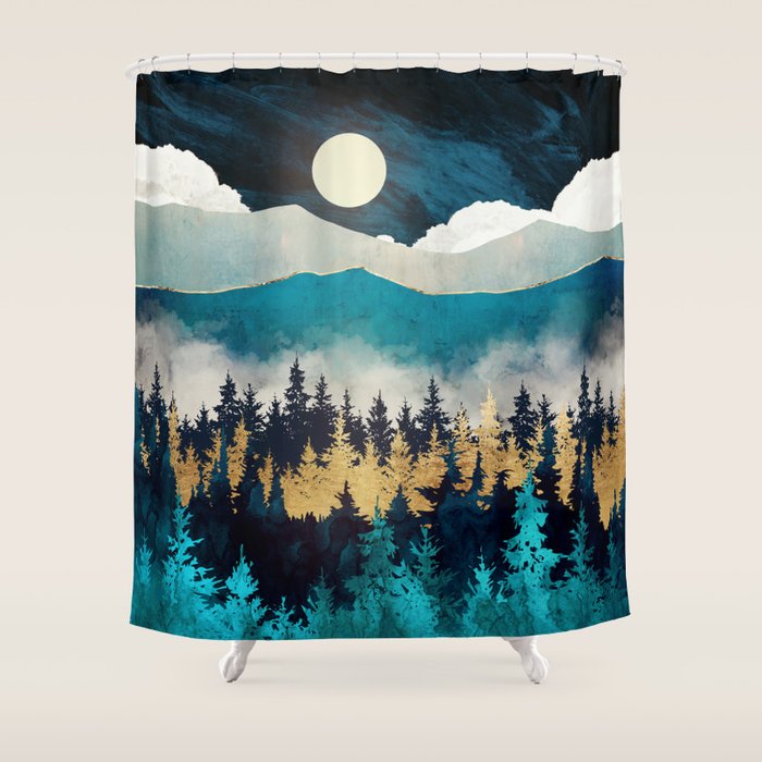 Evening Mist Shower Curtain Gallery Image 1