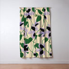 Clematis Botanical Illustration Window Curtain Gallery Image 3