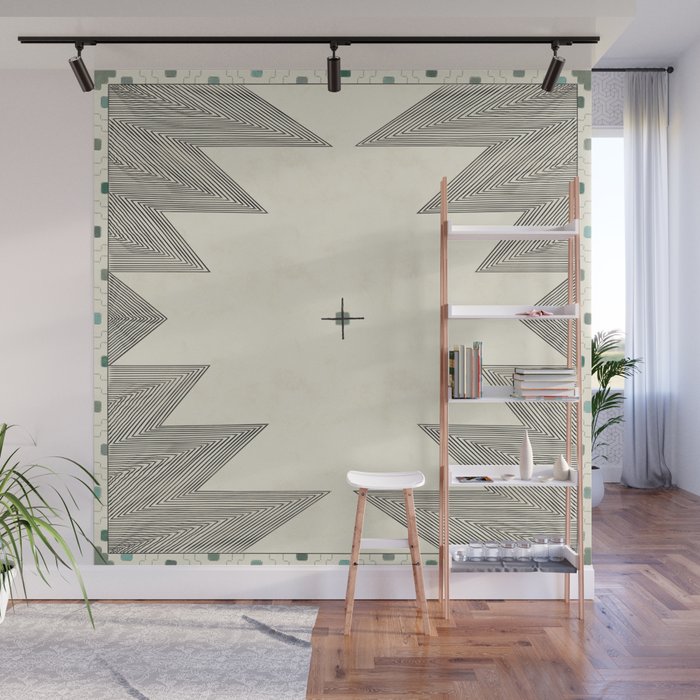 Southwestern Trippy Tile Wall Mural Gallery Image 1