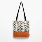 Mid Century Modern Minimalist Rothko Inspired Color Field Red Rain With Lines Geometric Style Tote Bag Gallery Image 2