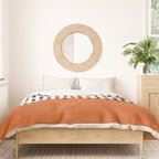 Mid Century Modern Minimalist Rothko Inspired Color Field Red Rain With Lines Geometric Style Duvet Cover Gallery Image 3