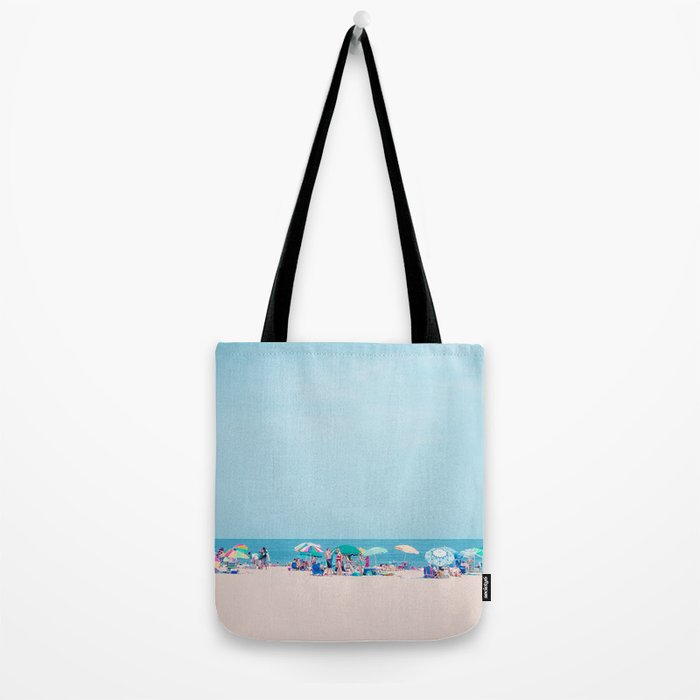 Colorful Umbrellas on the Beach Tote Bag Gallery Image 2