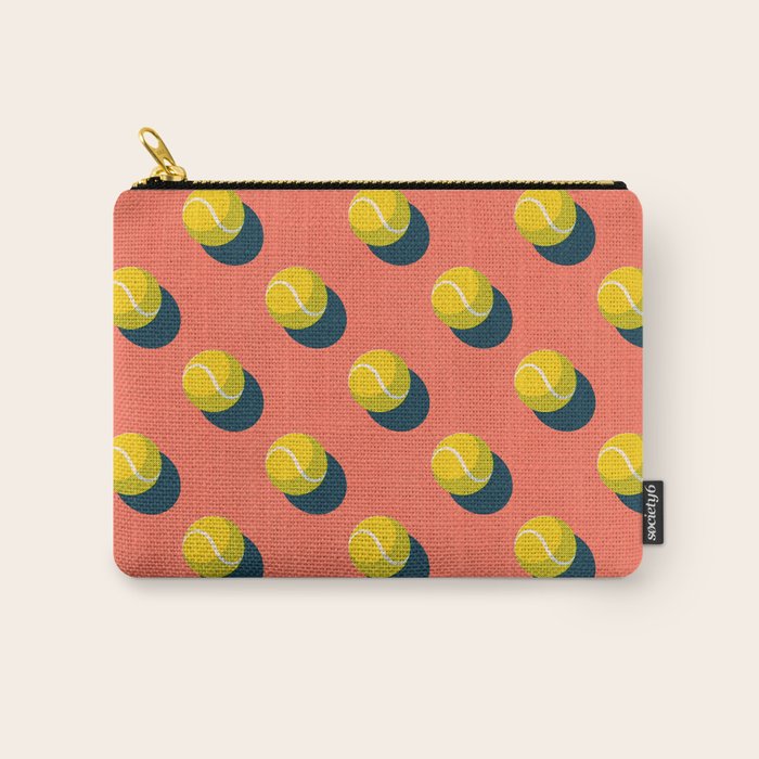 BALLS Tennis - clay court - pattern Carry All Pouch Gallery Image 1