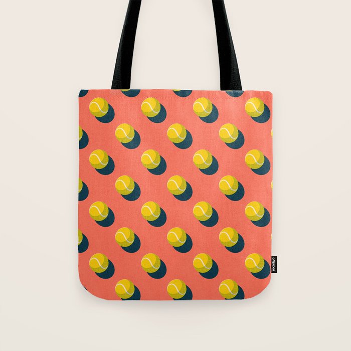 BALLS Tennis - clay court - pattern Tote Bag Gallery Image 1