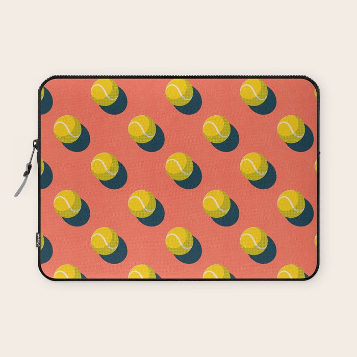 BALLS Tennis - clay court - pattern Laptop Sleeve Gallery Image 1