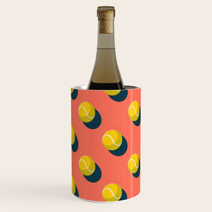 BALLS Tennis - clay court - pattern Wine Chiller Gallery Image 2