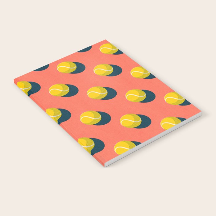 BALLS Tennis - clay court - pattern Notebook Gallery Image 2