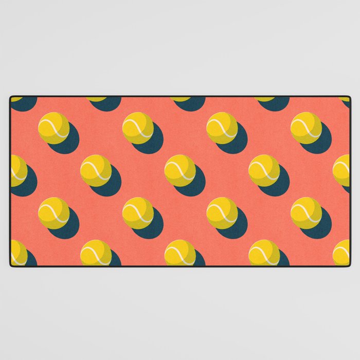 BALLS Tennis - clay court - pattern Desk Mat Gallery Image 3