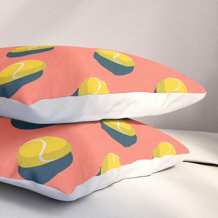 BALLS Tennis - clay court - pattern Pillow Sham Gallery Image 3