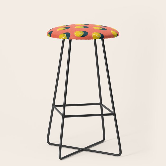 BALLS Tennis - clay court - pattern Stool Gallery Image 1