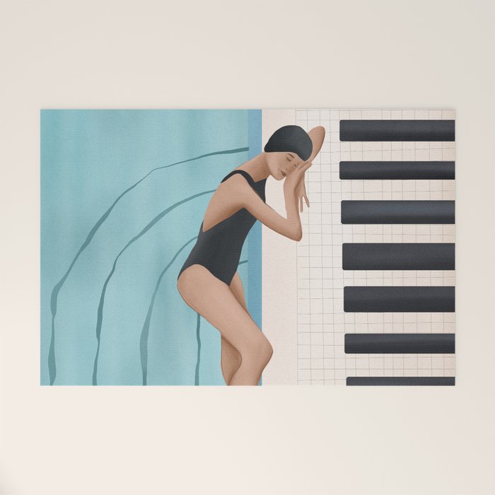 Relaxation by the Pool Welcome Mat Gallery Image 1