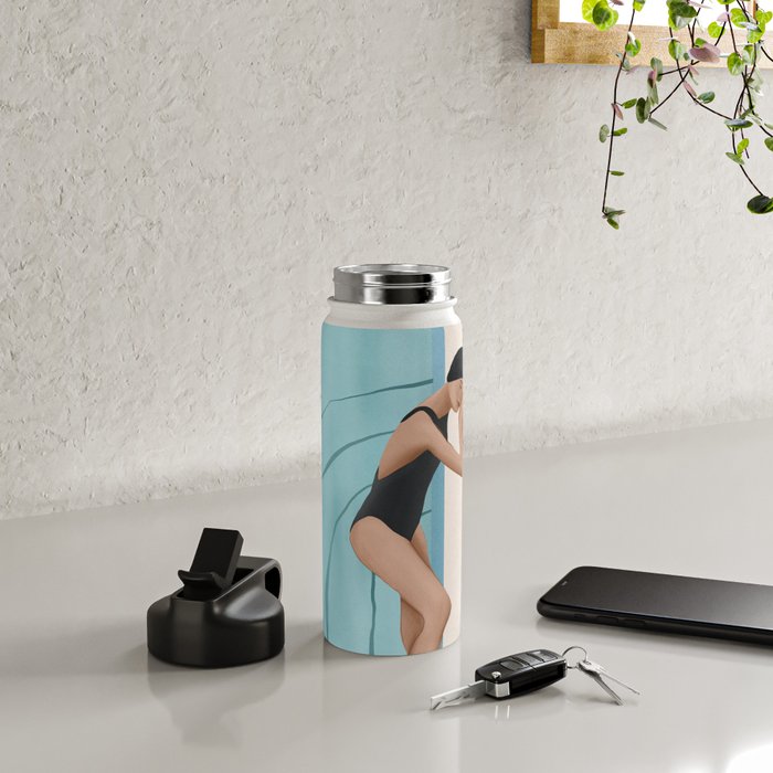 Relaxation by the Pool Water Bottle Gallery Image 4