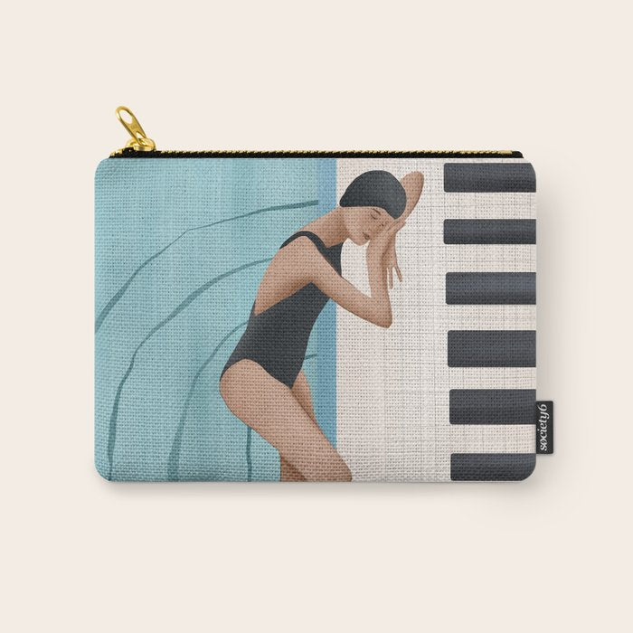 Relaxation by the Pool Carry All Pouch Gallery Image 1