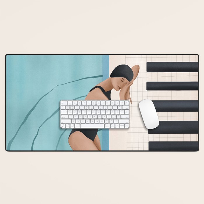 Relaxation by the Pool Desk Mat Gallery Image 1