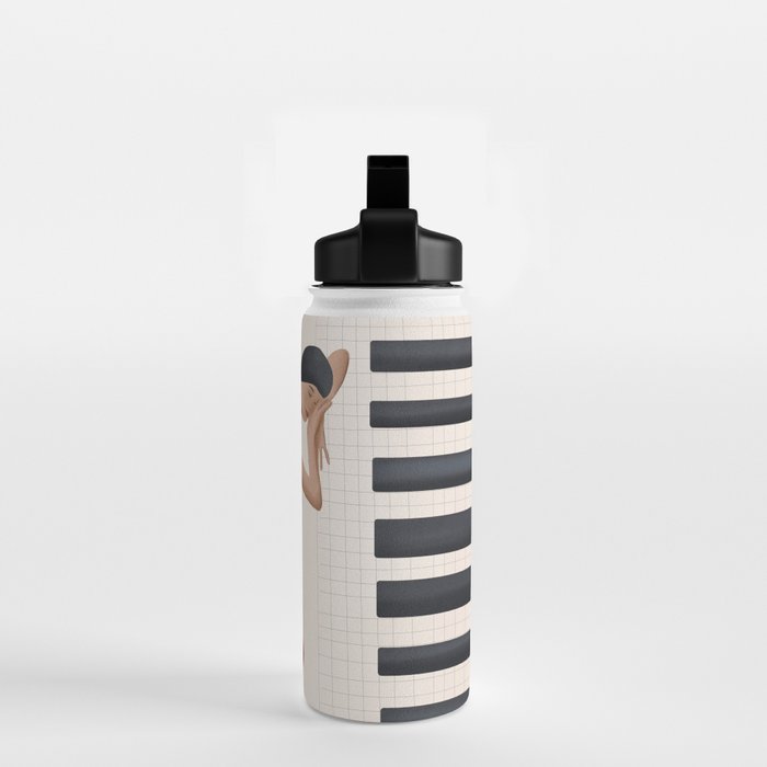 Relaxation by the Pool Water Bottle Gallery Image 2