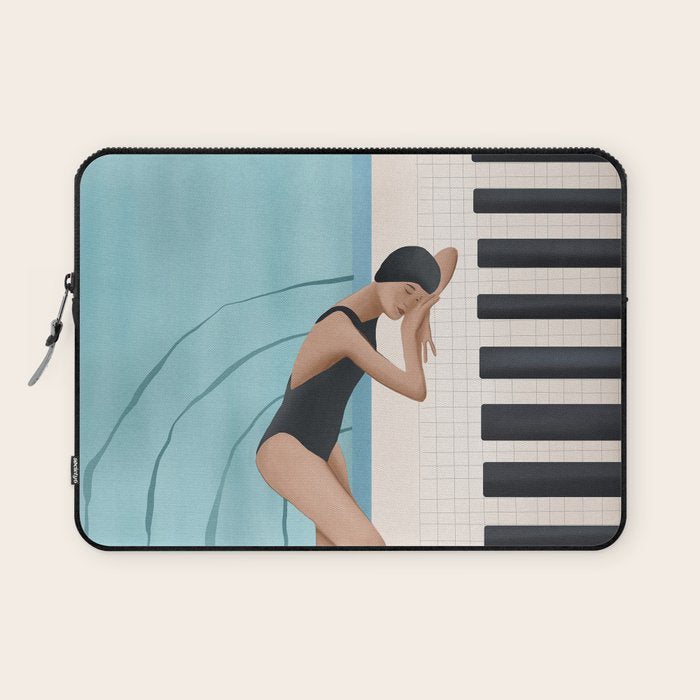 Relaxation by the Pool Laptop Sleeve Gallery Image 1