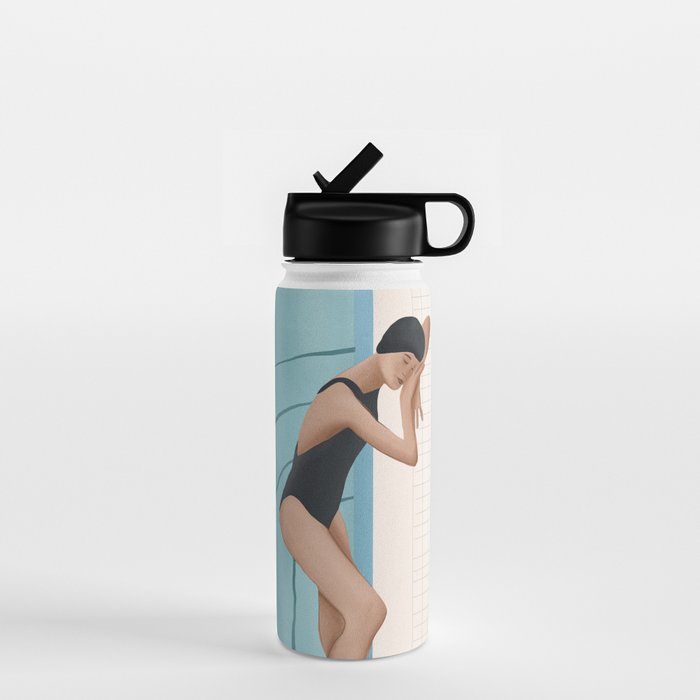 Relaxation by the Pool Water Bottle Gallery Image 1