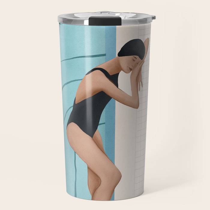 Relaxation by the Pool Travel Mug Gallery Image 1