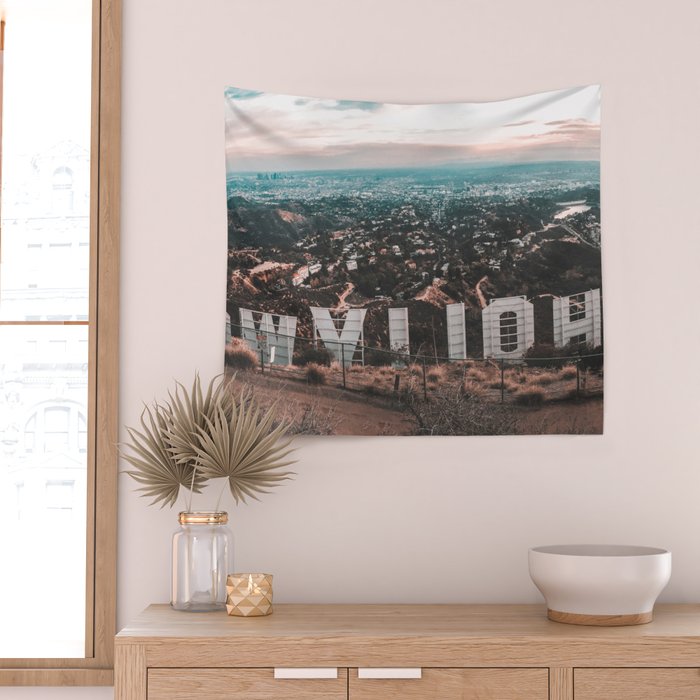Hollywood Sign Wall Tapestry Gallery Image 2