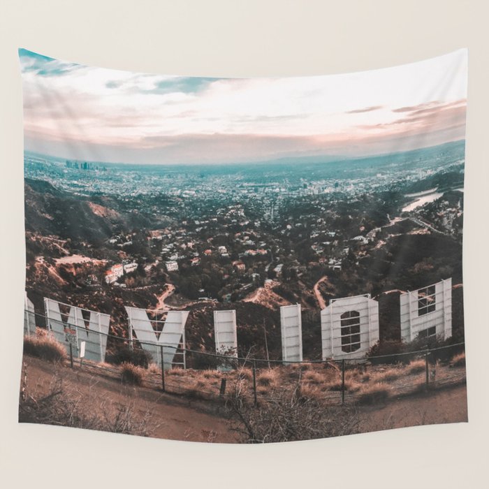 Hollywood Sign Wall Tapestry Gallery Image 1