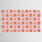 Checker red hearts  Tablecloth Gallery Image 2