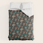 Moody Mushrooms and Pinecones Comforter Gallery Image 6