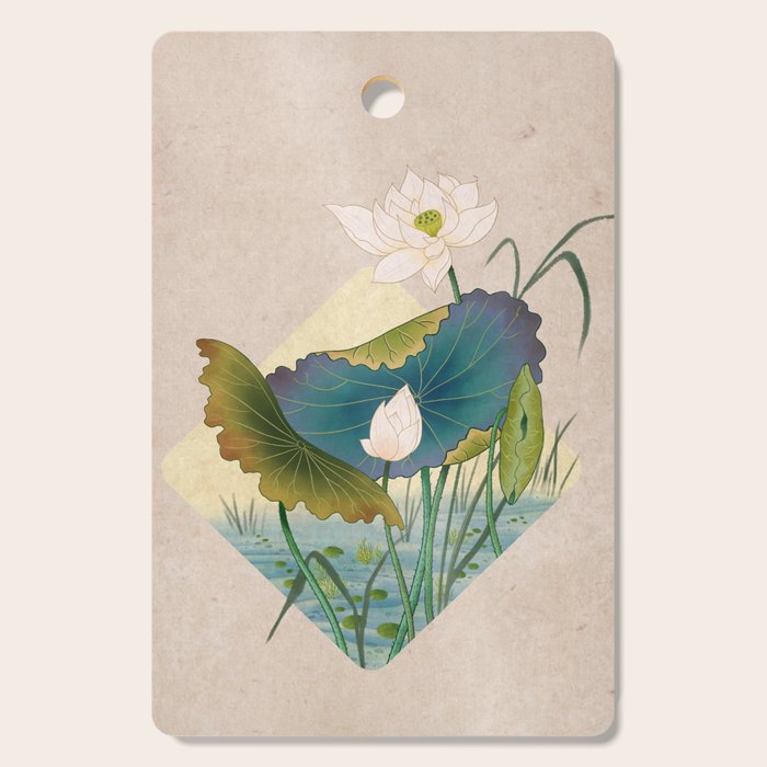 lotursflowers C : Minhwa-Korean traditional/folk art Cutting Board Gallery Image 1