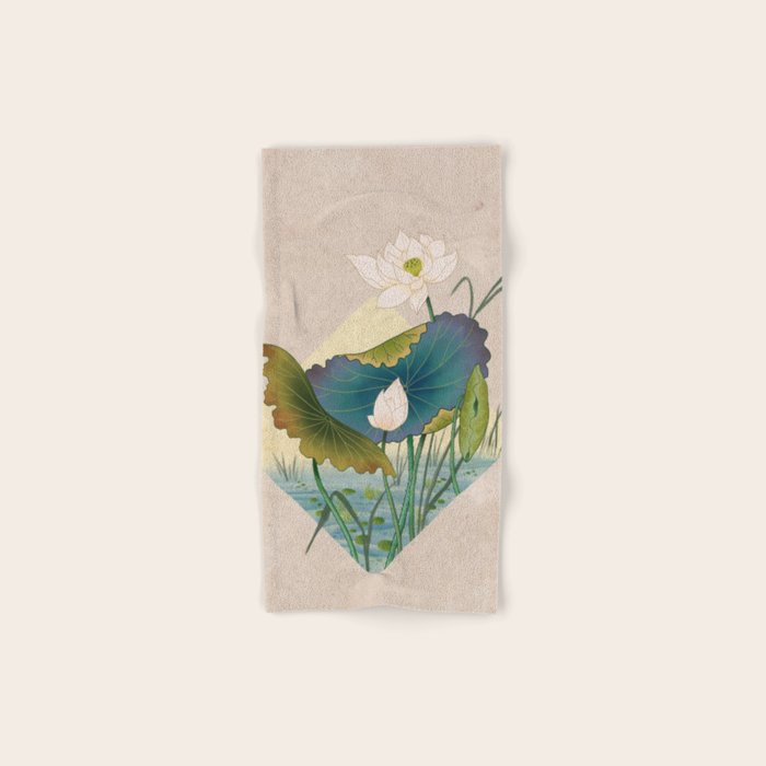 lotursflowers C : Minhwa-Korean traditional/folk art Bath Towel Gallery Image 1