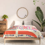 paris map pink Comforter Gallery Image 3