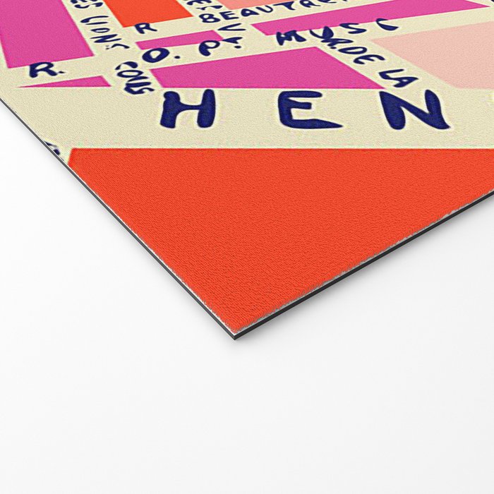 paris map pink Welcome Mat Gallery Image 2