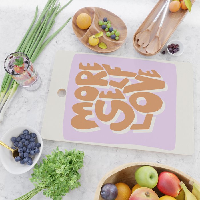 More Self Love | Red Cutting Board Gallery Image 2