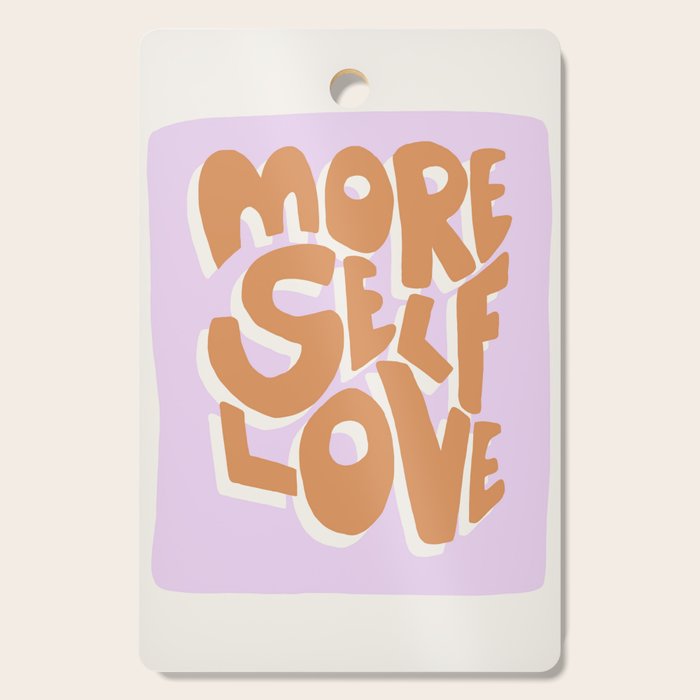 More Self Love | Red Cutting Board Gallery Image 1