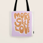 More Self Love | Red Tote Bag Gallery Image 1