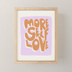 More Self Love | Red Mini Art Print Gallery Image 1