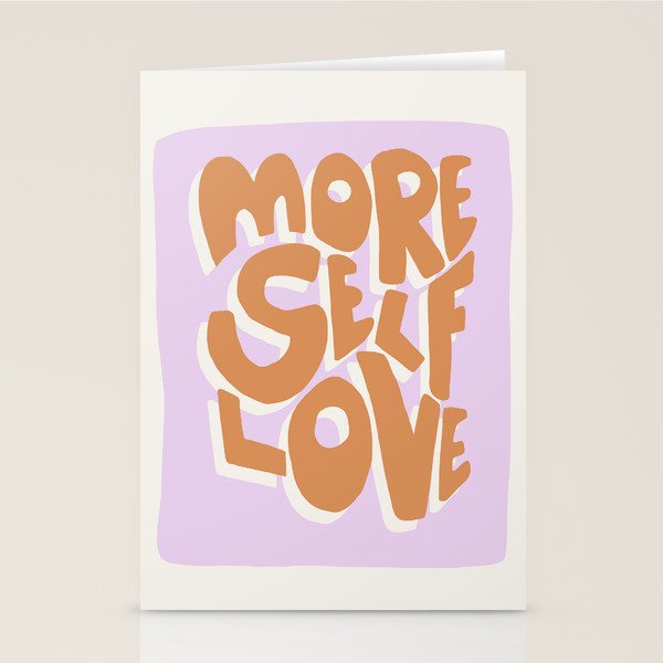 More Self Love | Red Stationery Card Gallery Image 2