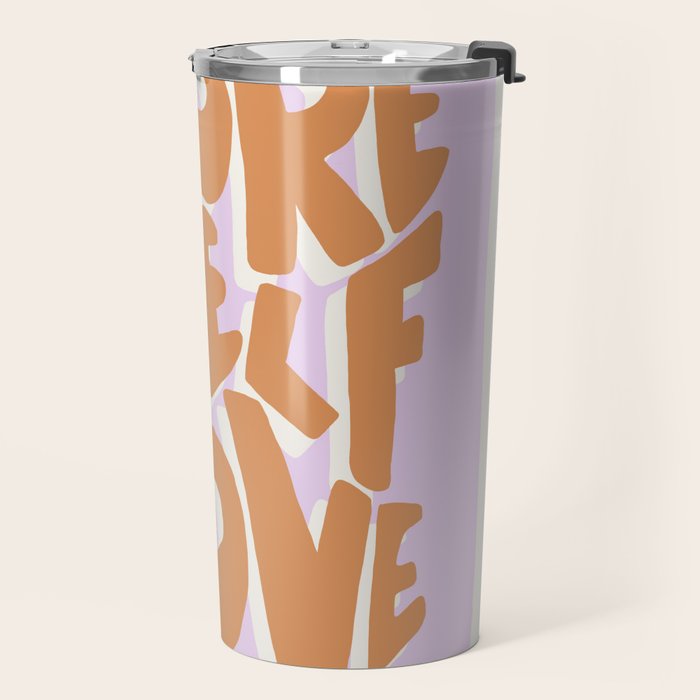 More Self Love | Red Travel Mug Gallery Image 2