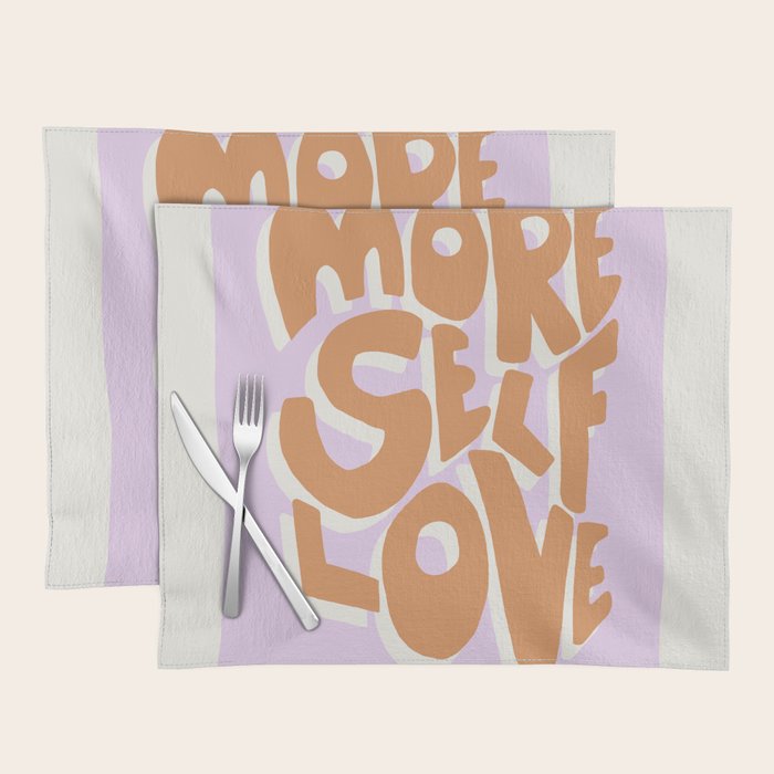 More Self Love | Red Placemat Gallery Image 1