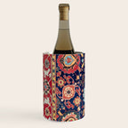 Kelleh Northwest Persian Azerbaijan Floral Carpet Print Wine Chiller Gallery Image 2