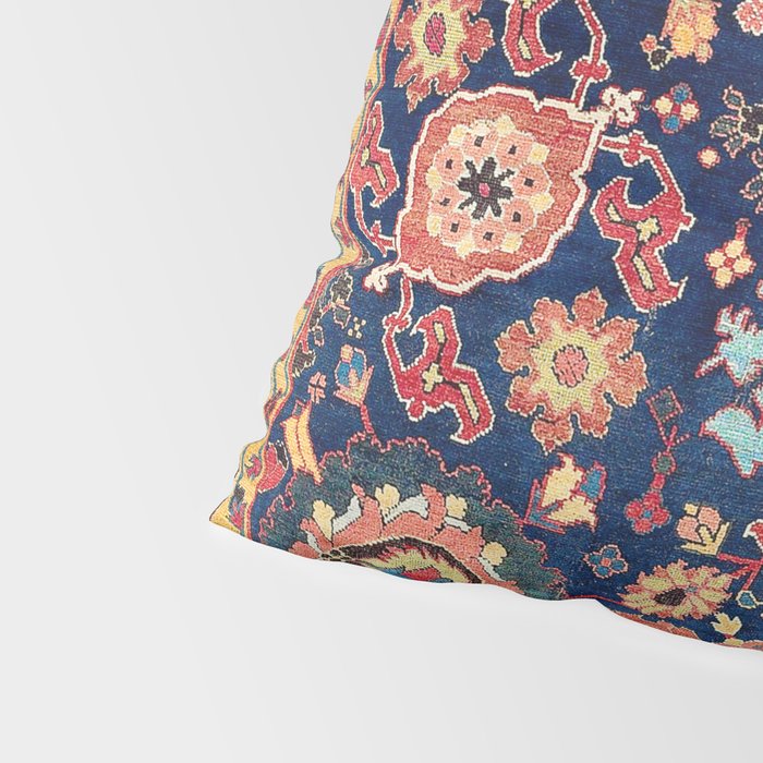 Kelleh Northwest Persian Azerbaijan Floral Carpet Print Pillow Sham Gallery Image 4