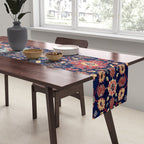 Kelleh Northwest Persian Azerbaijan Floral Carpet Print Table Runner Gallery Image 2