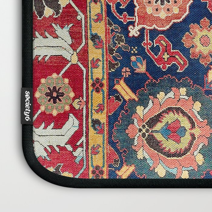 Kelleh Northwest Persian Azerbaijan Floral Carpet Print Laptop Sleeve Gallery Image 3