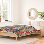 Kelleh Northwest Persian Azerbaijan Floral Carpet Print Duvet Cover Gallery Image 2