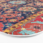 Kelleh Northwest Persian Azerbaijan Floral Carpet Print Bath Mat Gallery Image 3
