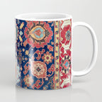 Kelleh Northwest Persian Azerbaijan Floral Carpet Print Coffee Mug Gallery Image 1