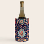 Kelleh Northwest Persian Azerbaijan Floral Carpet Print Wine Chiller Gallery Image 1