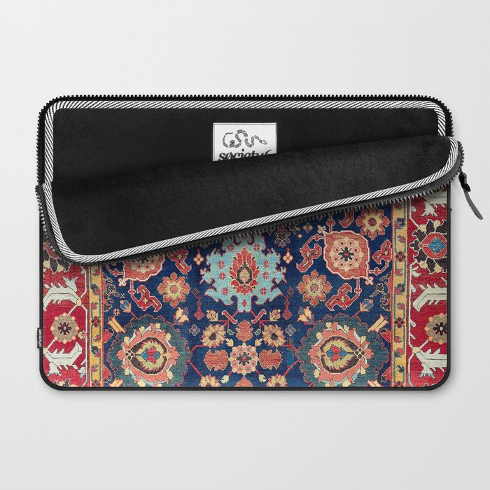 Kelleh Northwest Persian Azerbaijan Floral Carpet Print Laptop Sleeve Gallery Image 2